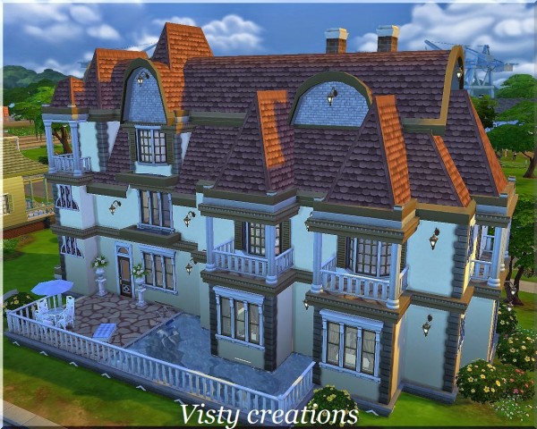 Visty6: French manor • Sims 4 Downloads