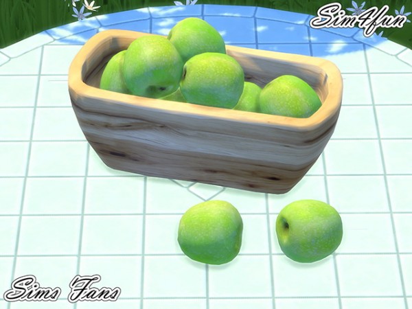 the sims 3 cc fruit in a basket tile wall picture