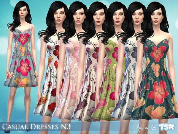  The Sims Resource: Casual Dresses N3 by Aveira