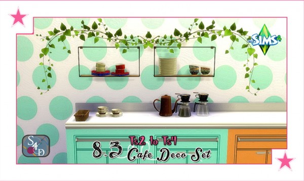  Sims 4 Designs: Cafe Deco Set