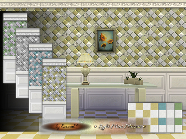  The Sims Resource: Light Mini Mosaic by emerald