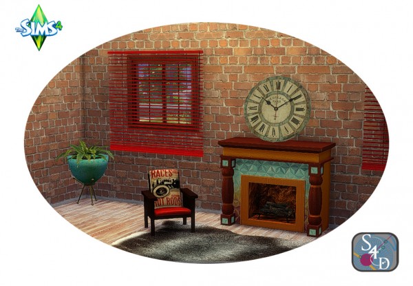  Sims 4 Designs: Vintage Roman Numeral Design Wall & Surface Clock