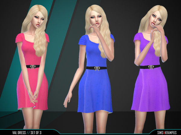  The Sims Resource: Val Dress Set of 3 by SIms4Krampus