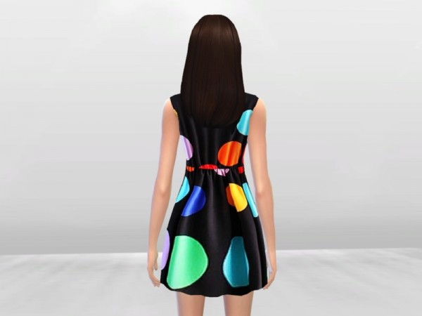  The Sims Resource: Polka Polka Dress by McLayneSims
