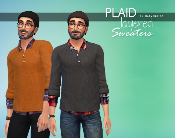  Marvin Sims: Plaid Layered Sweaters