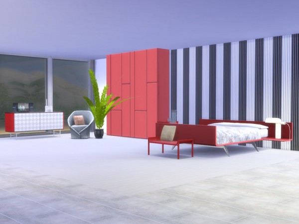  The Sims Resource: Bedroom Minimalist by ShinoKCR