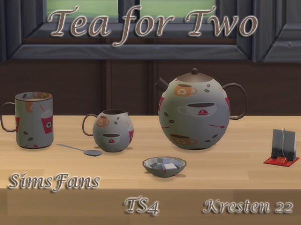  Sims Fans: Tea set includes 6 pieces by Kresten22