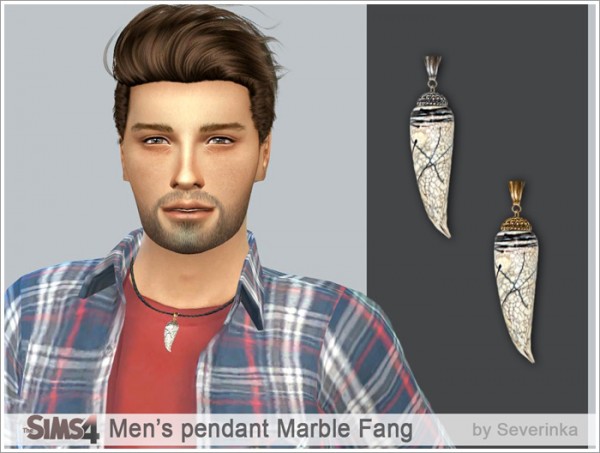  Sims by Severinka: Pendant Marble Fang