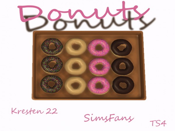  Sims Fans: Donuts decor by Kresten 22