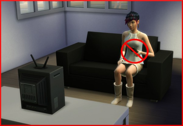  Mod The Sims: No autonomous watch TV by Tanja1986