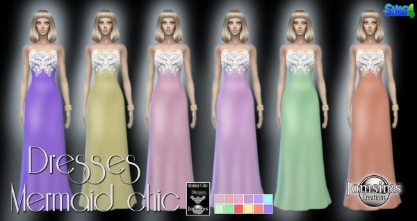 Jom Sims Creations: Mermaid chic dress