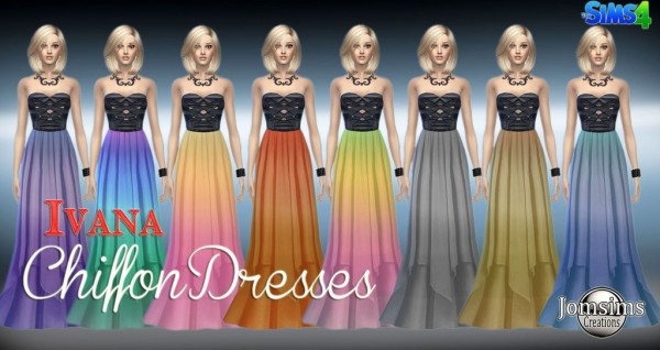  Jom Sims Creations: IVANA chiffon dress