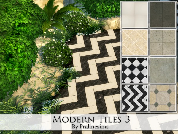  The Sims Resource: Modern Tiles 3 by Pralinesims