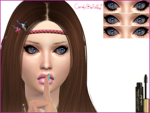  The Sims Resource: Candy Doll Sassy Lashes by DivaDelic06