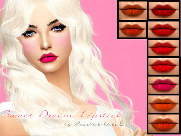  The Sims Resource: Sweet Dream Lipstick by Barrbiie Giirl