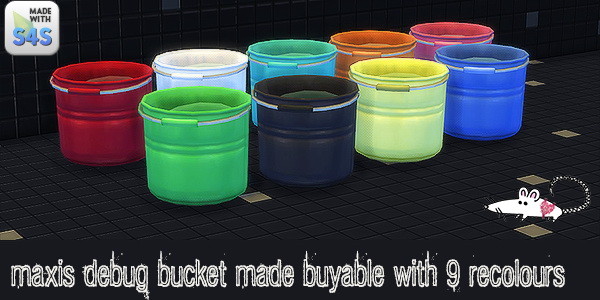  Loveratsims4: Buckets of Colour