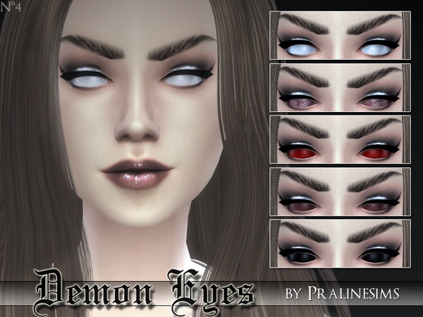  The Sims Resource: Demon Eyes by PralineSims