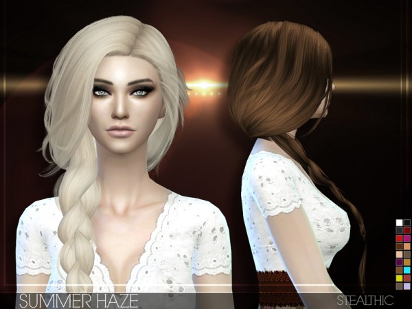 The Sims Resource: Summer Haze hairstyle by Stealthic