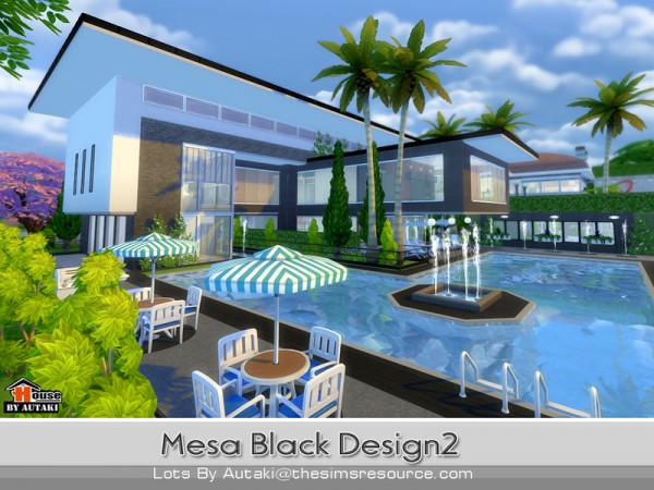  The Sims Resource: Mesa Black Design 2 by Autaki