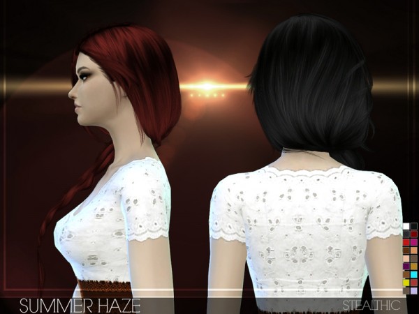 The Sims Resource: Summer Haze hairstyle by Stealthic