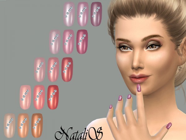  The Sims Resource: Nails with crystals by NataliS