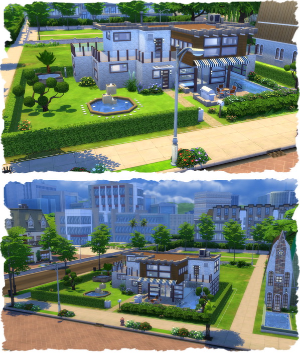  All4Sims: Poolhaus Sunshine by Chalipo