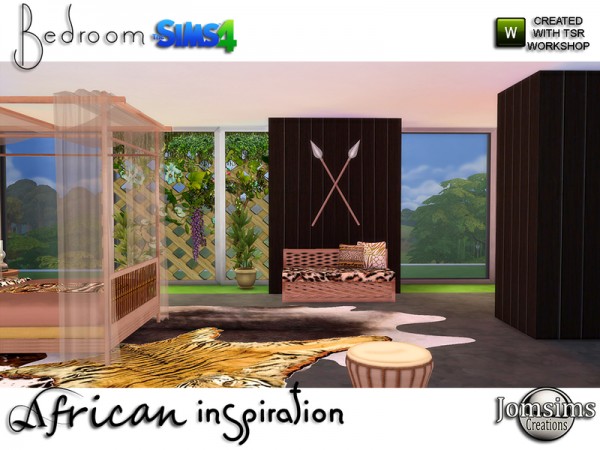  The Sims Resource: African inspiration bedroom by jomsims
