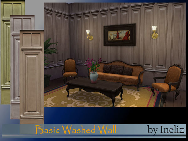  The Sims Resource: Basic Washed Wall by Ineliz