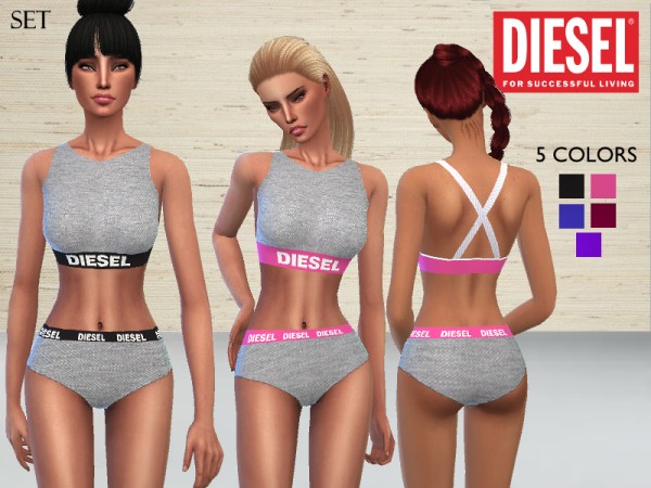  The Sims Resource: Diesel Lingerie by Puresim