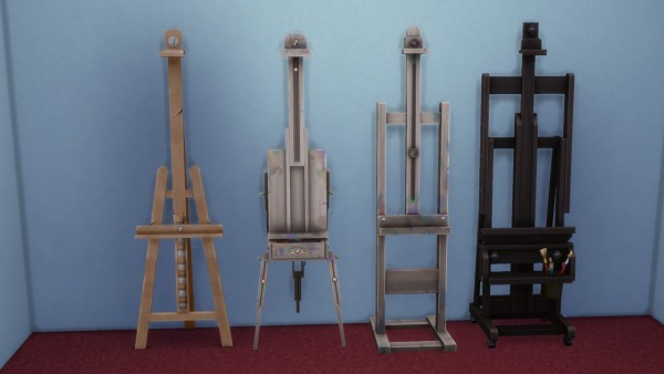  Mod The Sims: Portable EA easels with live drag mode enabled by necrodog