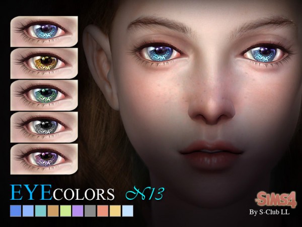  The Sims Resource: Eyecolors 13 by S Club