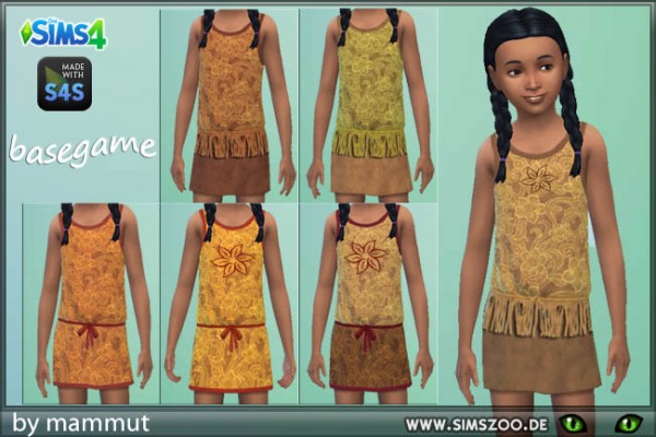  Blackys Sims 4 Zoo: Indian Dress by mammut