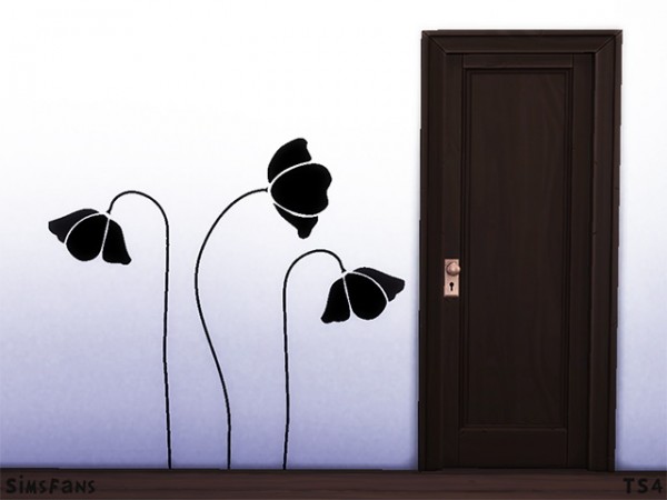  Sims Fans: Flowers Wall Sticker by Melinda