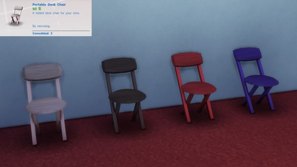  Mod The Sims: Portable kit laptop, desk and chair modern by necrodog