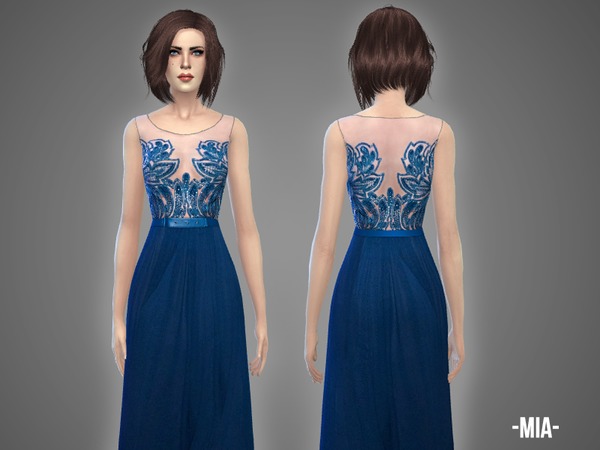  The Sims Resource: Mia   gown by April