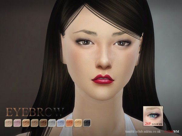  The Sims Resource: Eyebrows26 F by S Club
