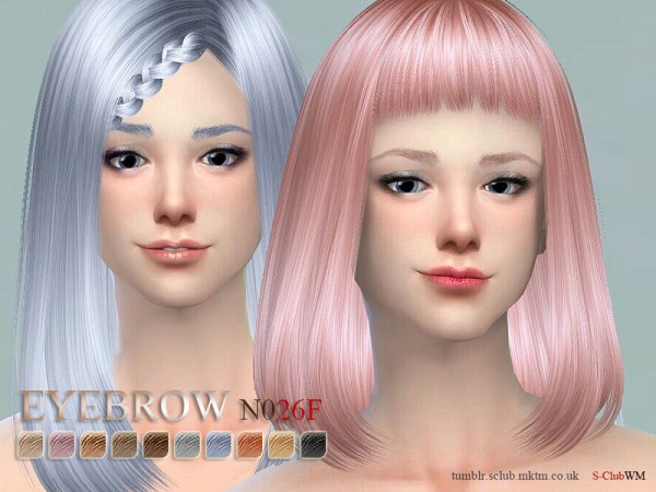  The Sims Resource: Eyebrows26 F by S Club