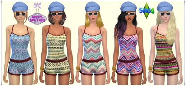 Annett`s Sims 4 Welt Bikini Set Aztec • Sims 4 Downloads