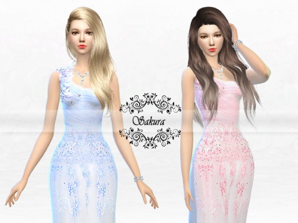  The Sims Resource: Bridesmaid Dresses by Sakura Phan