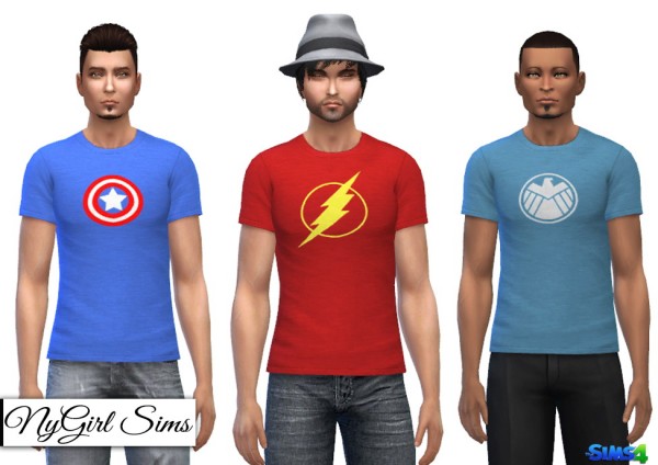  NY Girl Sims: Marvel Heroes and Villians T Shirt