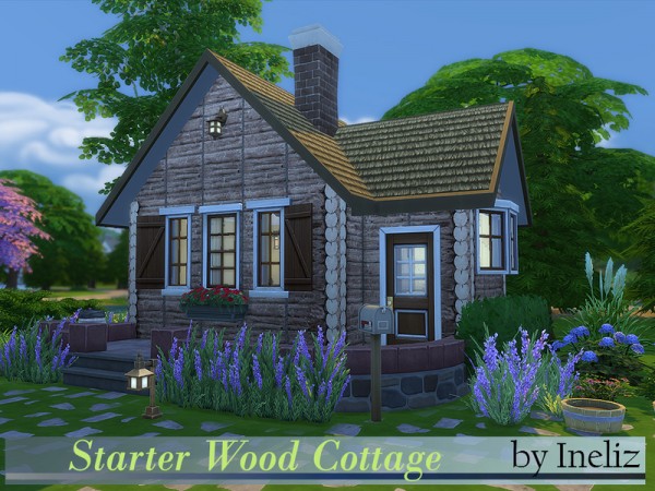  The Sims Resource: Starter Wood Cottage by Ineliz