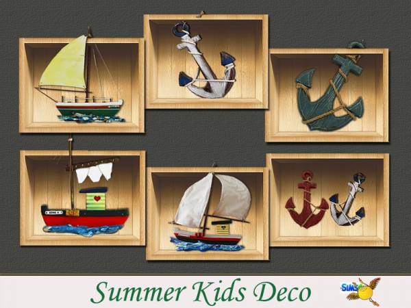  The Sims Resource: Summer kids decor by evi