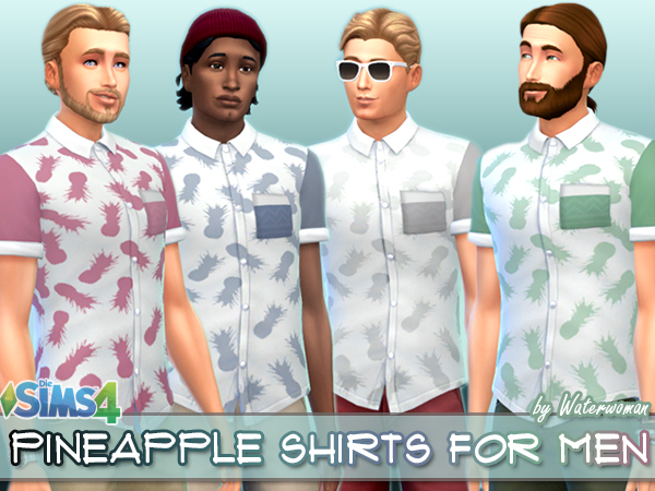  Akisima Sims Blog: Pineapple Shirts for Men