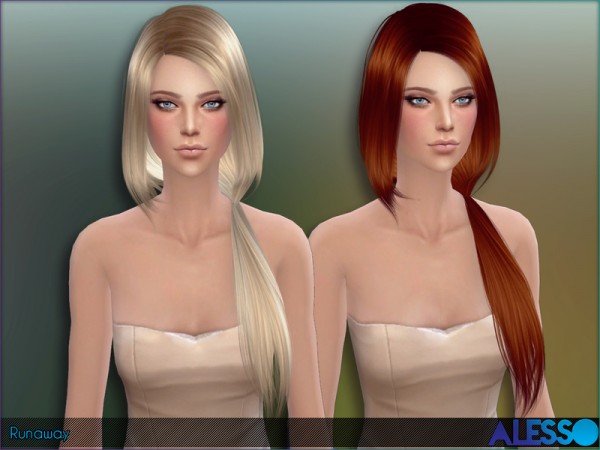  The Sims Resource: Alesso   Runaway (Hair)