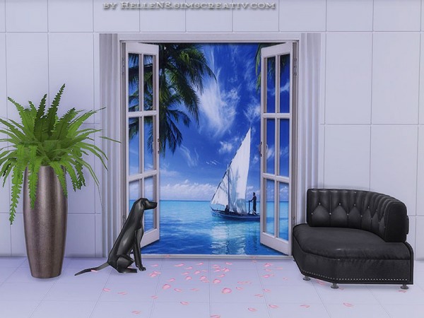  Sims Creativ: Painting Open Windows by HelleN