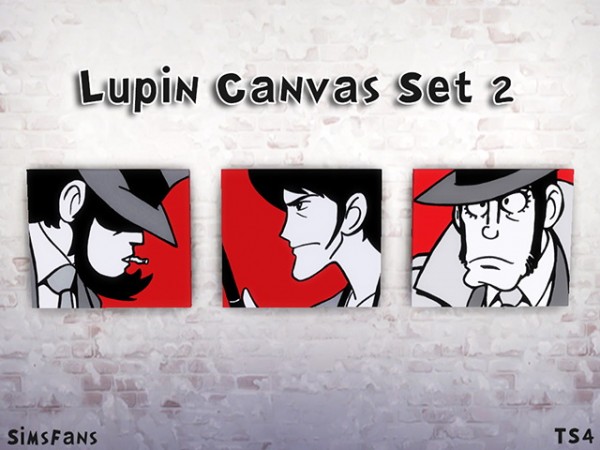  Sims Fans: Lupin Canvas Set by Melinda