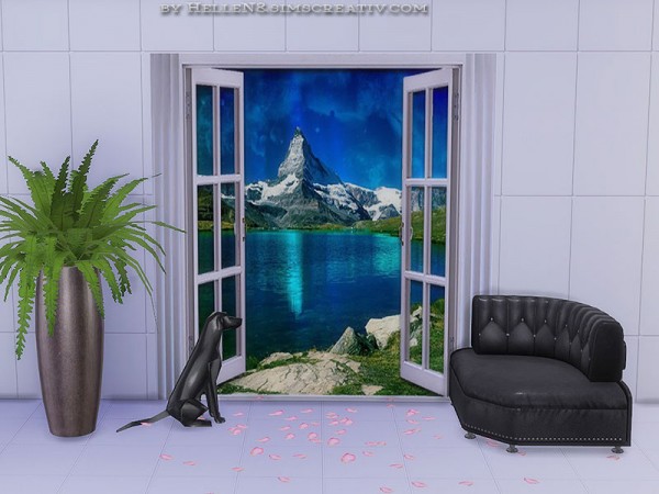  Sims Creativ: Painting Open Windows by HelleN