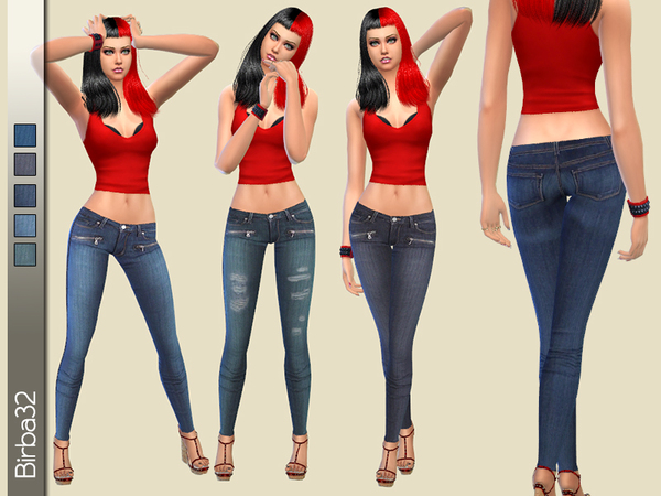  The Sims Resource: Jeggings set by Birba32