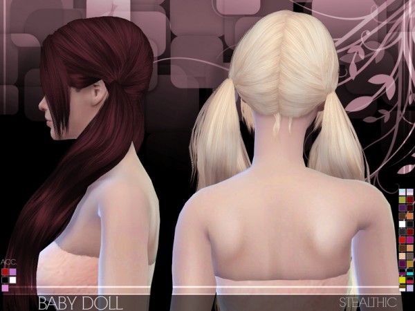  The Sims Resource: Stealthic   Baby Doll hairstyle
