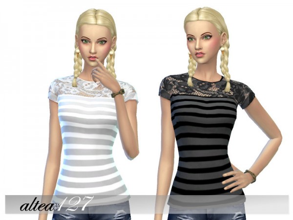  The Sims Resource: Striped shirt by Altea127